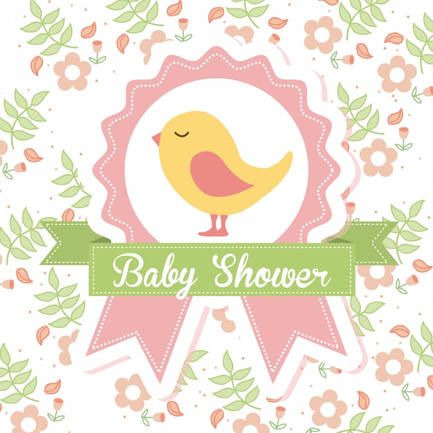 Gratis vector babyshower