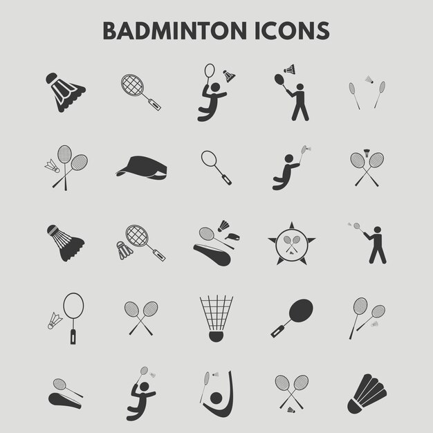 Badminton Pictogrammen