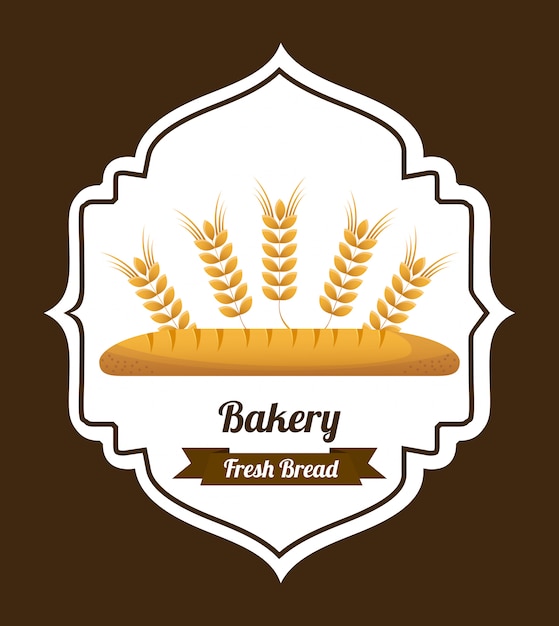 Gratis vector bakkerij ontwerp