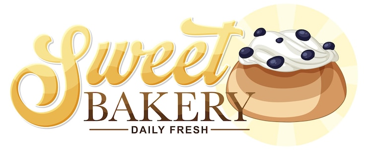 Gratis Vector bakkerij verse en heerlijke tekst voor spandoek- of posterontwerp
