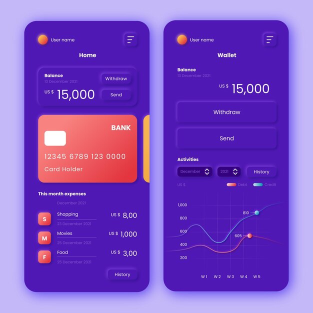 Bank app-interface