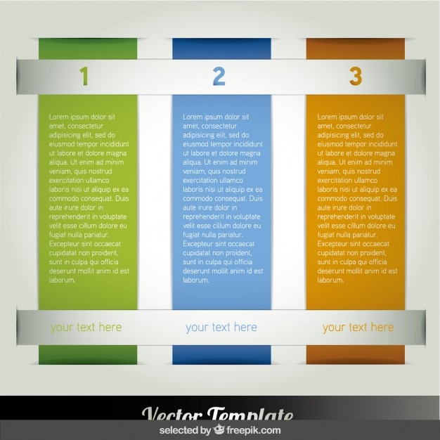 Gratis vector banner infographic opties