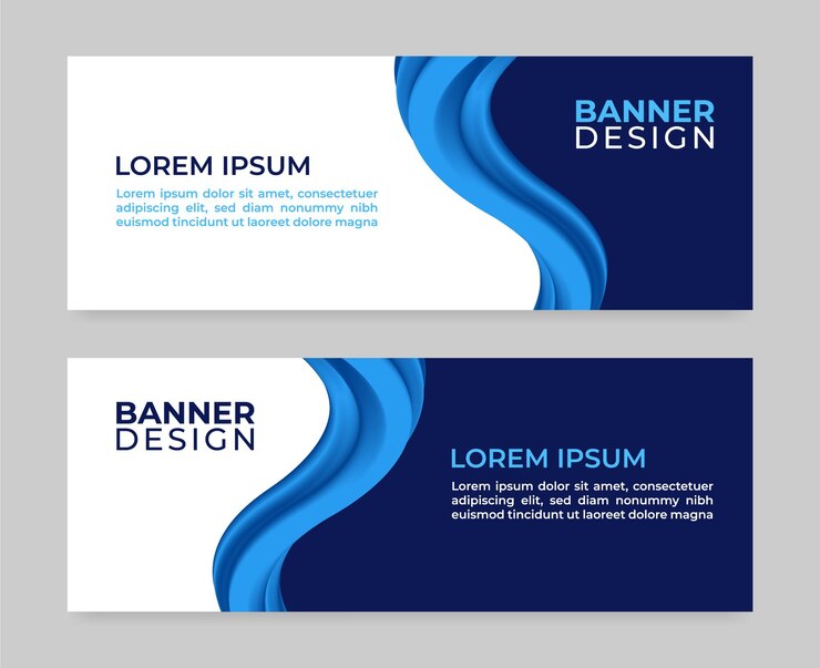 Banner ontwerpsjabloon moderne abstracte achtergrond