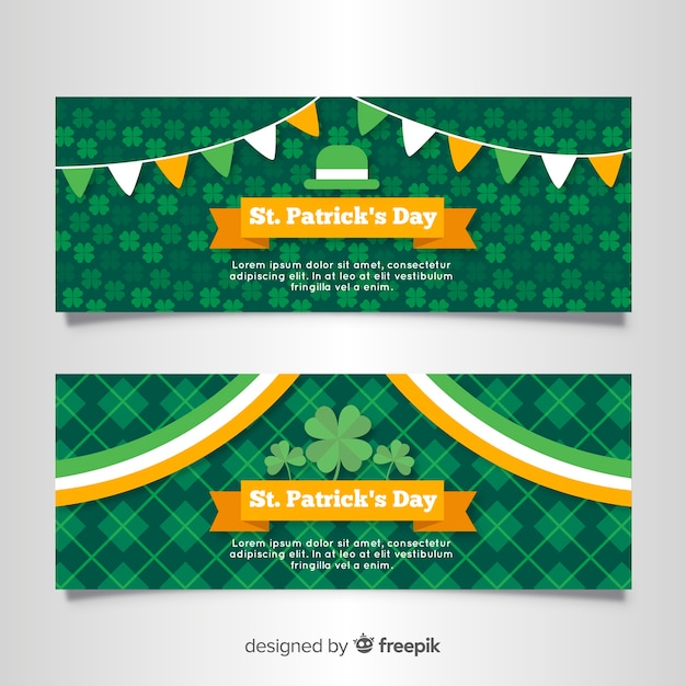 Banner van platte garland-st. patrick's