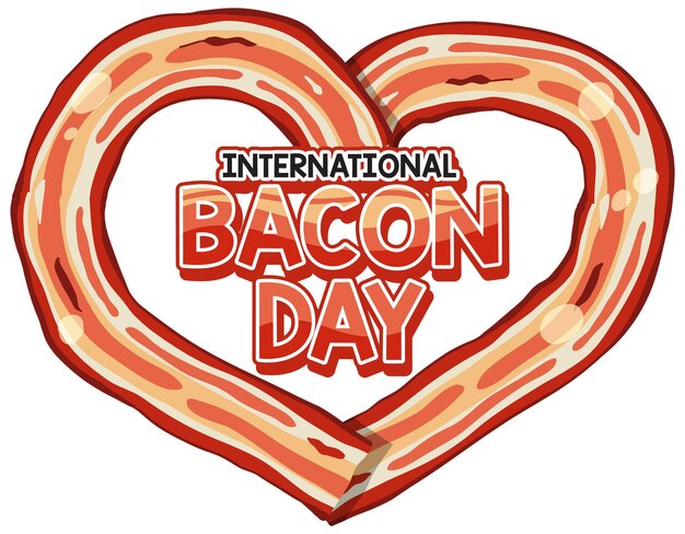 Bannerontwerp voor internationale bacondag