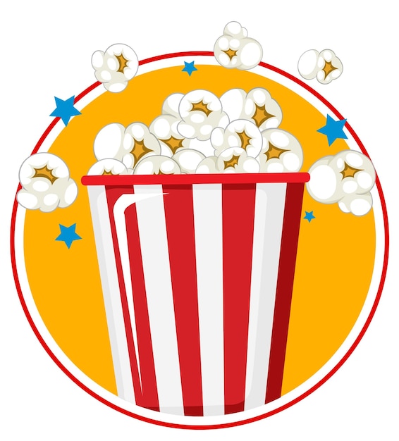 Gratis vector bannerontwerp voor nationale popcorndag