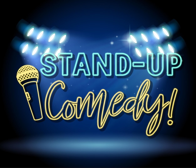 Bannerontwerp voor stand-up comedy