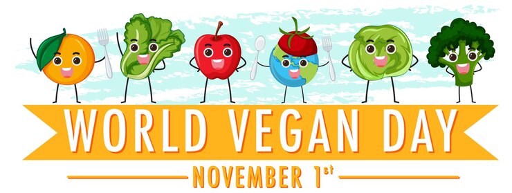 Gratis Vector bannerontwerp voor wereldveganistische dag