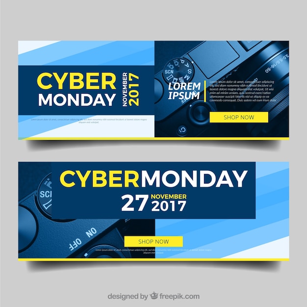 Banners de cyber maandag