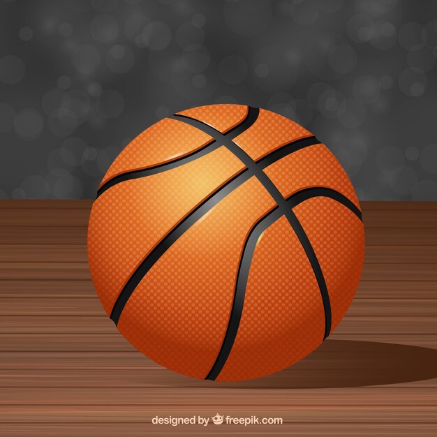 Basketbal achtergrond in realistische stijl
