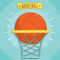 Gratis vector basketbal achtergrond