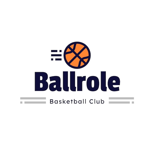 Gratis vector basketball logo template