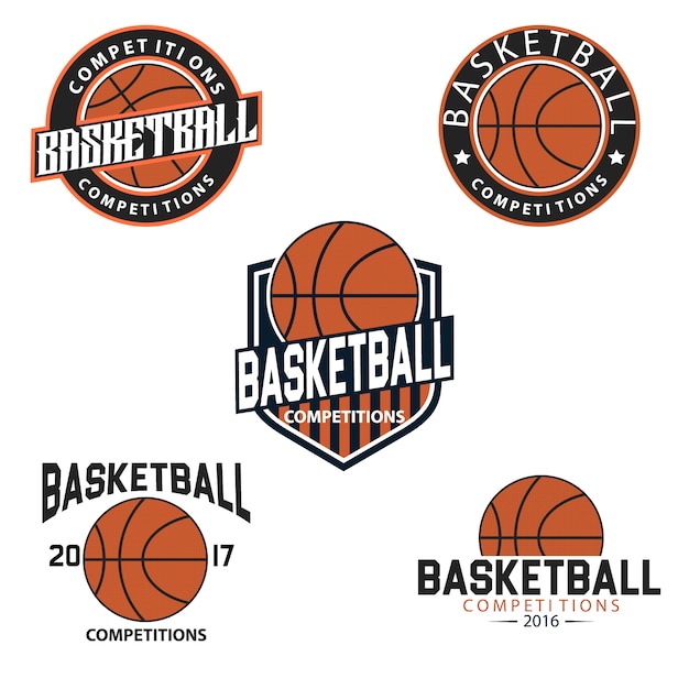 Gratis vector basketball logo templates