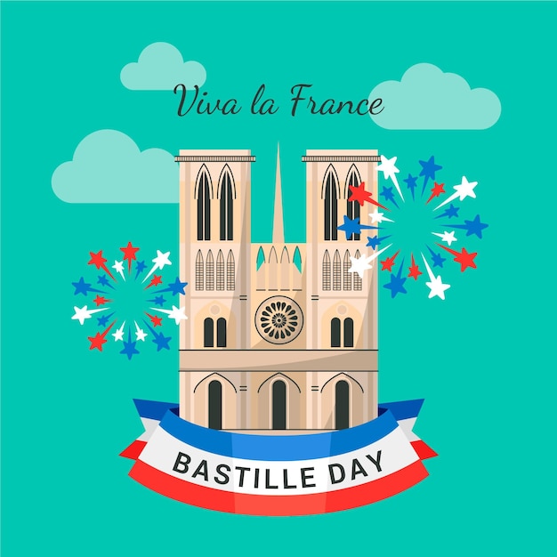 Bastille dag illustratie