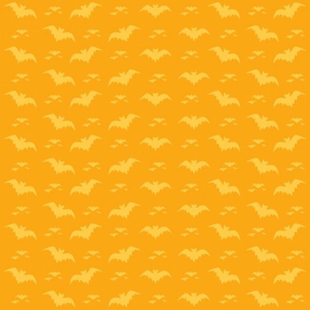 Bats patroon op een oranje achtergrond