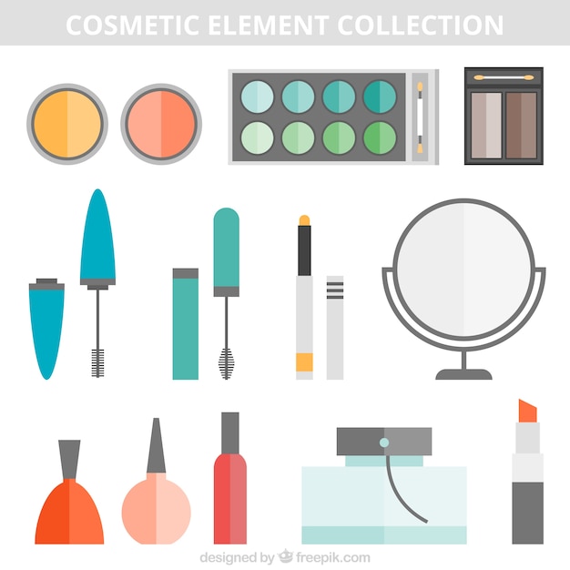 Gratis vector beauty apparatuur in plat design