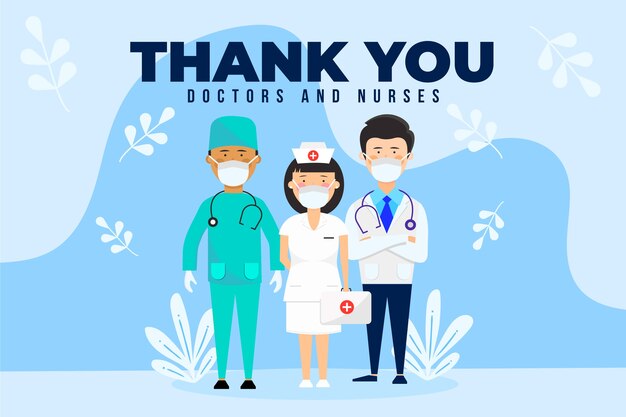 Bedankt dokters en verpleegsters