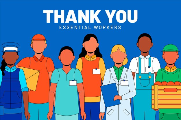Bedankt essentiële werknemers