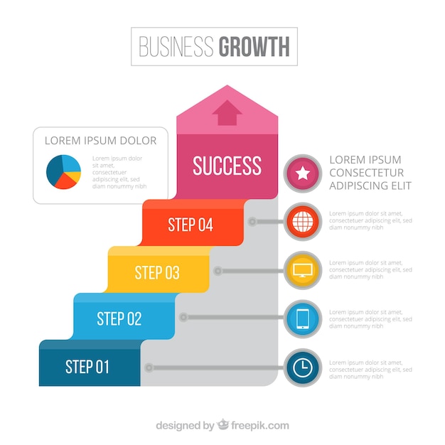 Bedrijfs en infographic concept