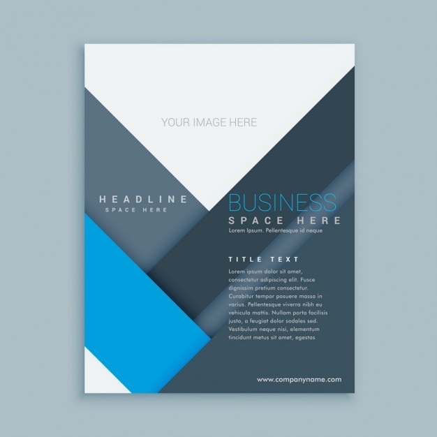 Gratis vector bedrijfsbrochure sjabloon met minimalistische vormen