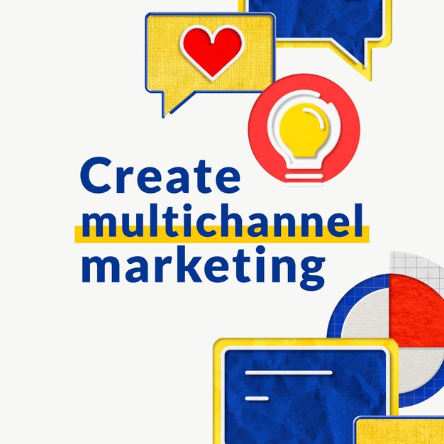 Bedrijfssjabloon voor multi-channel marketing voor e-commercemerken
