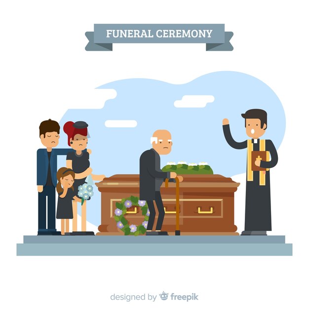 Begrafenis ceremonie
