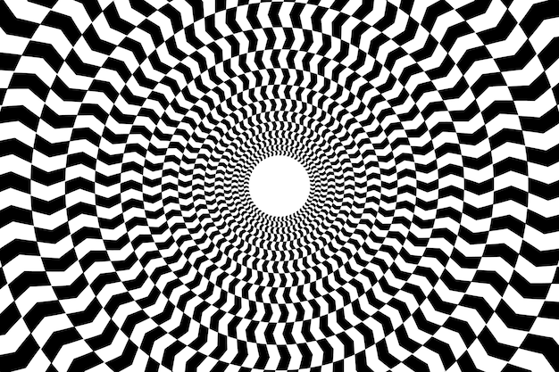 Gratis vector behang met psychedelische optische illusie