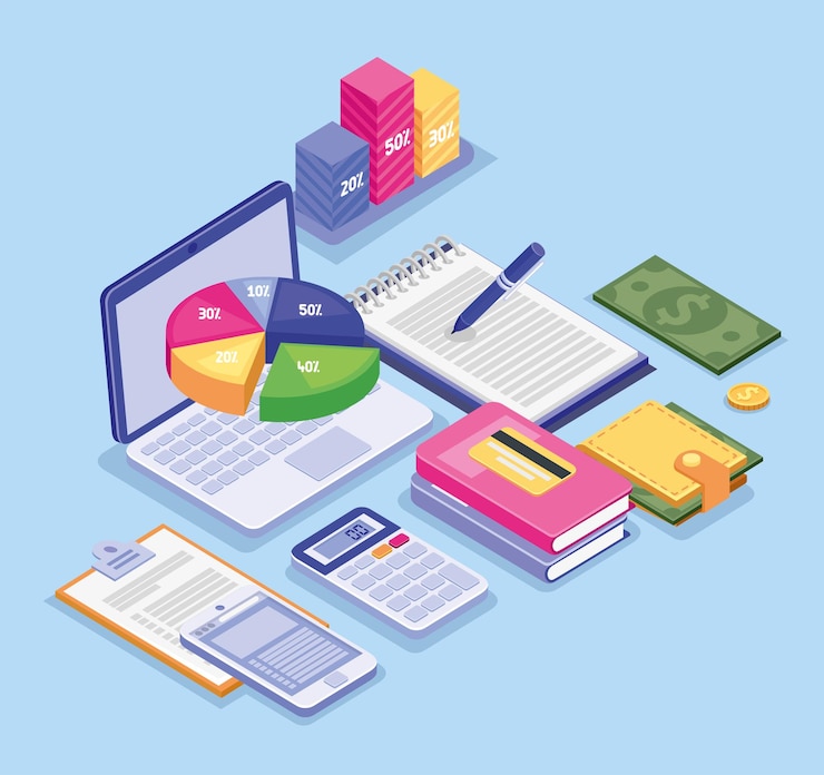 Gratis Vector beheer van bedrijfsbudget