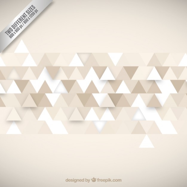 Gratis vector beige achtergrond met traingles