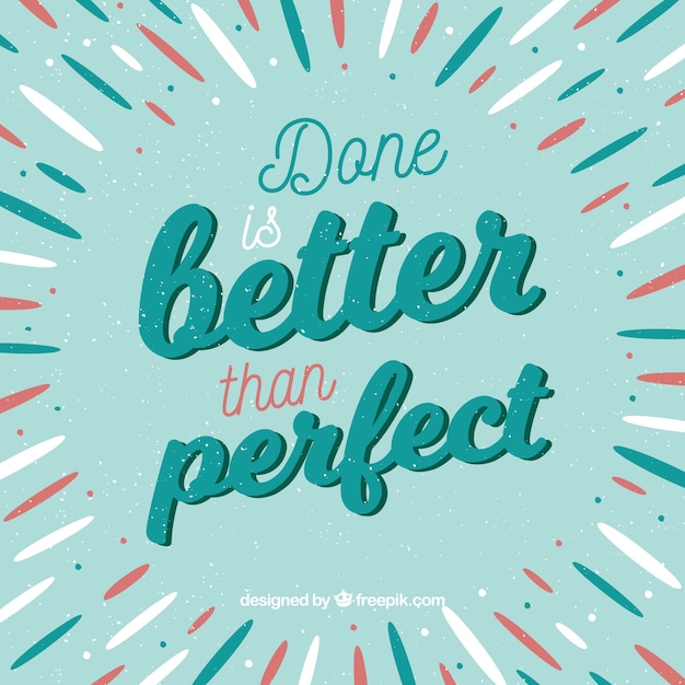 Belettering achtergrond met inspirerende boodschap
