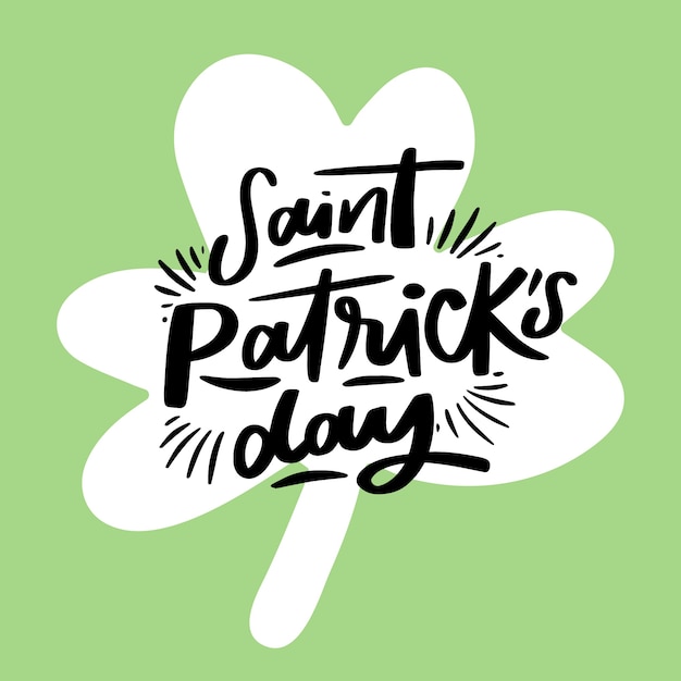 Belettering concept voor st. Patrick's dag