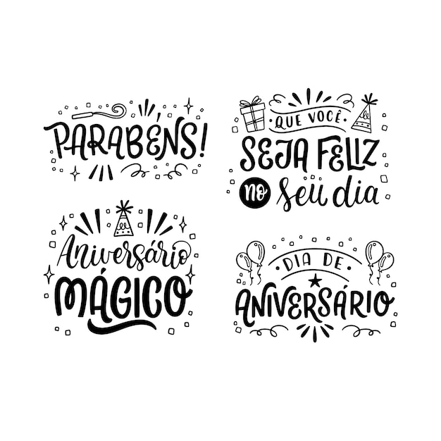 Belettering jubileum in portugese stickerscollectie