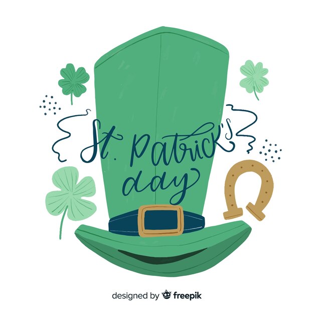 Belettering st. Patrick&#39;s dag