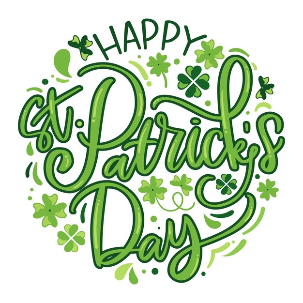 Belettering st. Patrick's dag