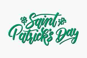 Gratis vector belettering st. patrick's dag