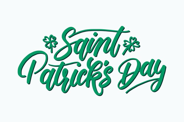 Belettering st. Patrick's dag