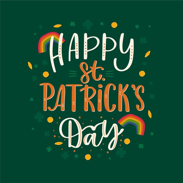 Belettering van st. patricks day evenement viering thema