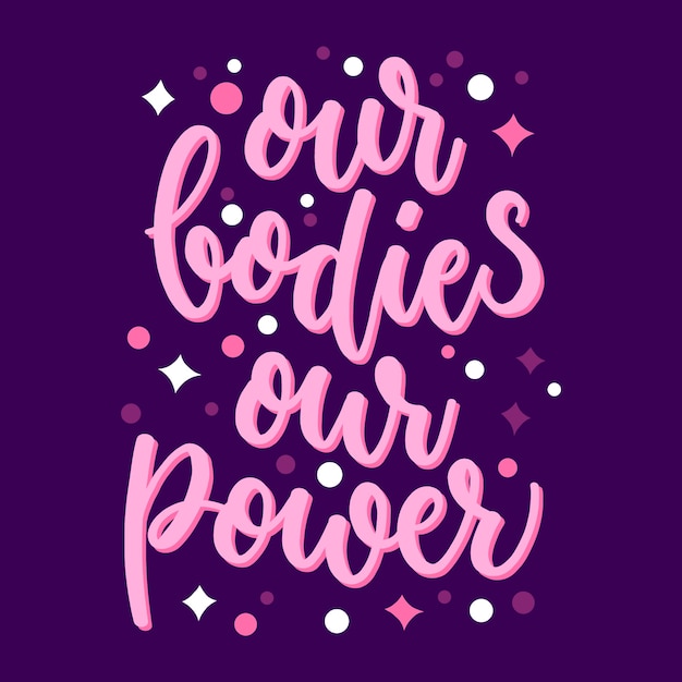 Belettering womens dag concept