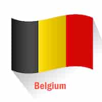 Gratis vector belgische vlag achtergrond