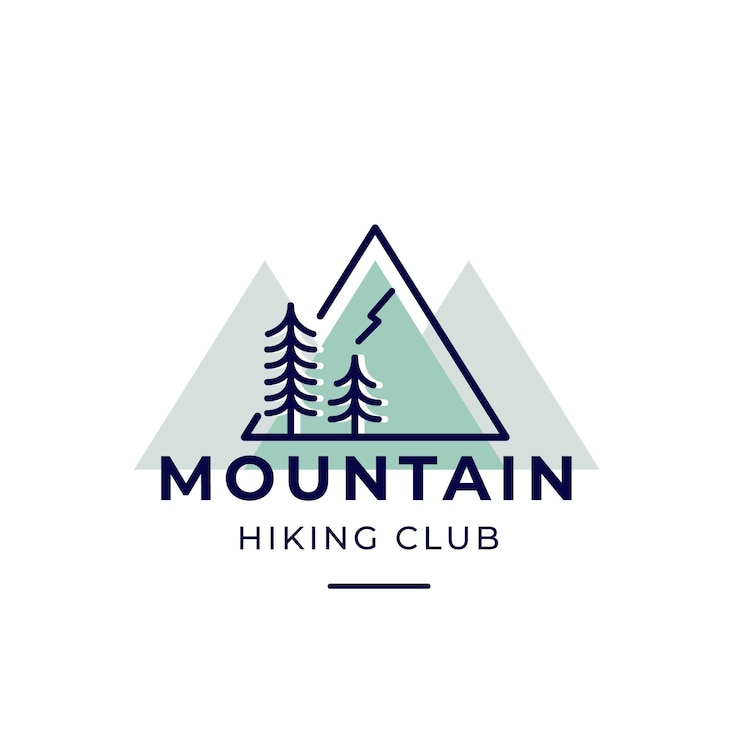 Gratis Vector bergwandelclub logo