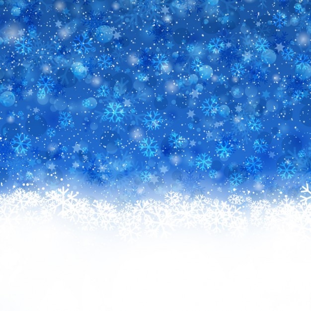 Gratis vector besneeuwde blauwe achtergrond