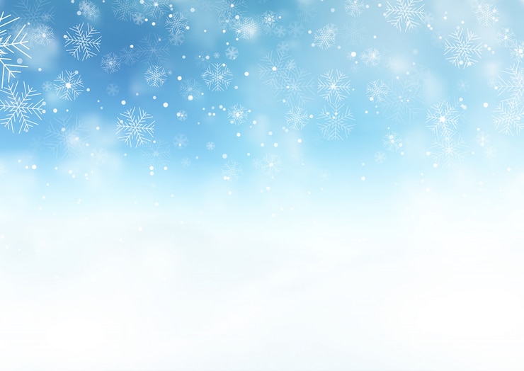 Gratis Vector besneeuwde kerst landschap