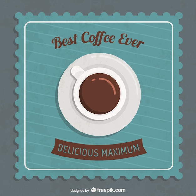 Gratis vector beste koffie ooit achtergrond