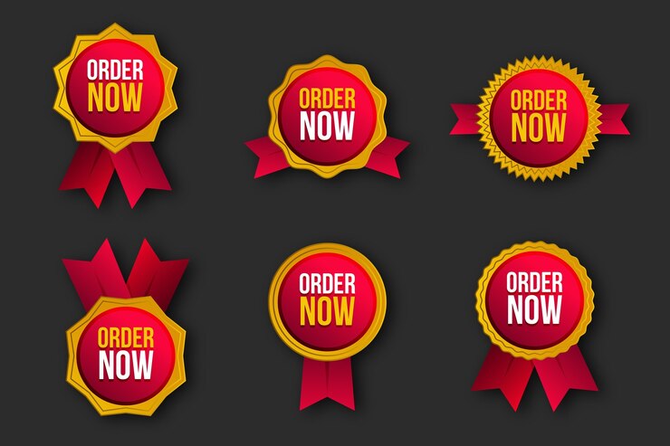 Gratis Vector bestel nu - stickercollectie