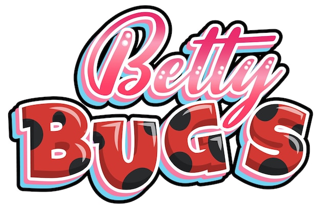 Betty Bugs logo tekstontwerp