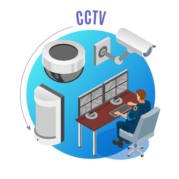 Beveiligingssysteem cctv-camera's bewegingssensoren observatiebewakingsapparatuur