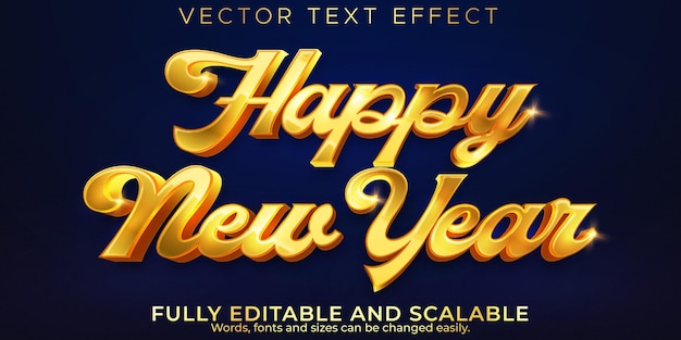 Gratis vector bewerkbaar teksteffect vrolijk kerstfeest, 3d 2022 en nieuwjaarslettertype