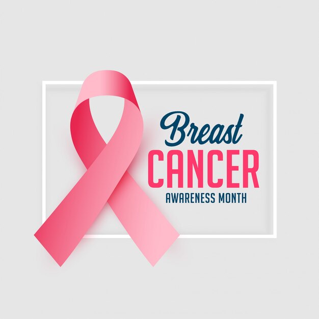 Bewustzijn posterontwerp voor borstkanker maand