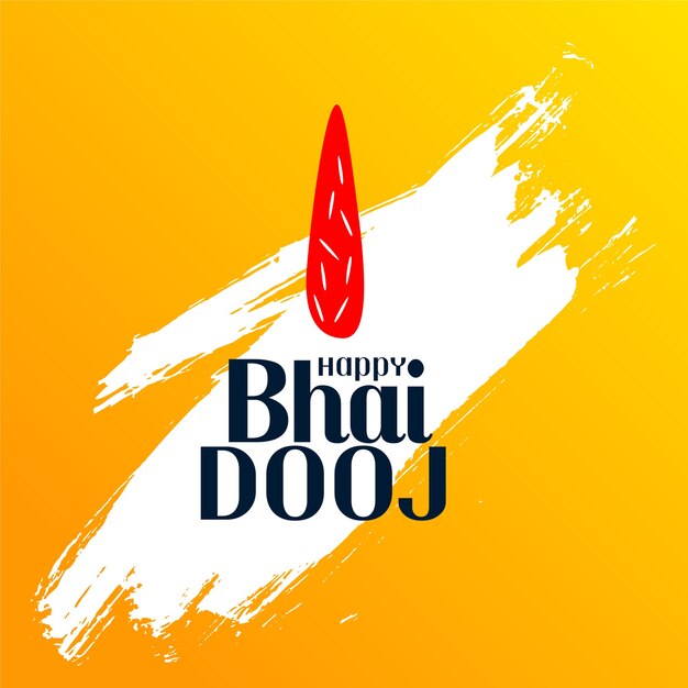 Bhai dooj indian festival achtergrond penseelstreek
