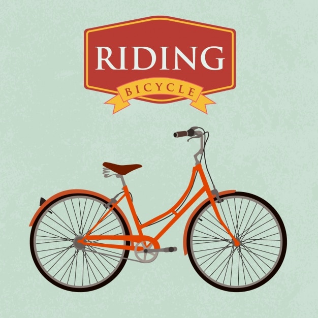 Gratis vector bicycle achtergrond ontwerp